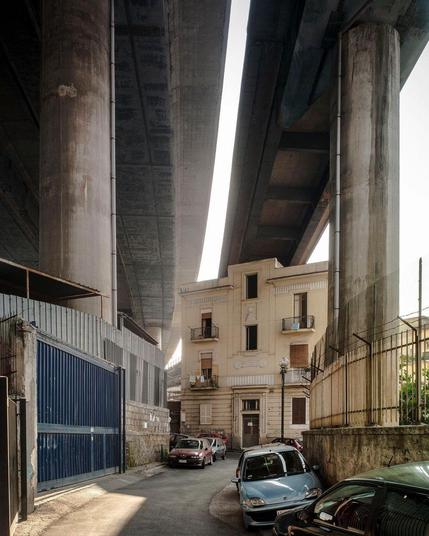 Old house below motorway.
Photo by Sue Barr